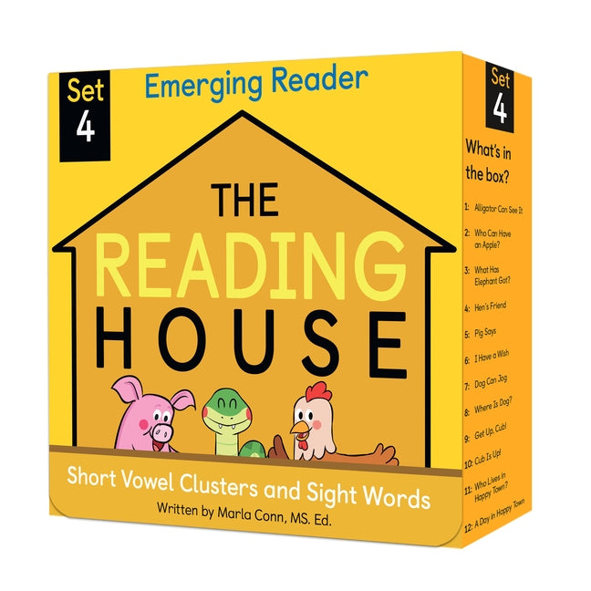 The Reading House Set 4: Short Vowel Clusters and Sight Words by Conn, Marla