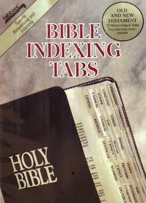 Bible Tab-Protestant-Slv & Blk: Classic Silver-Edged Bible Tabs by Tabbies