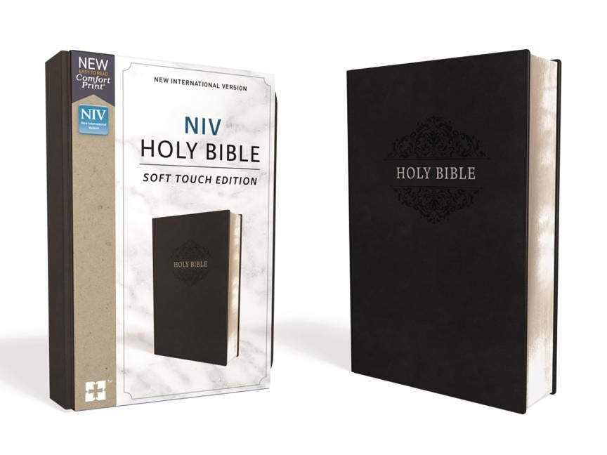 NIV, Holy Bible, Soft Touch Edition, Imitation Leather, Black, Comfort Print by Zondervan