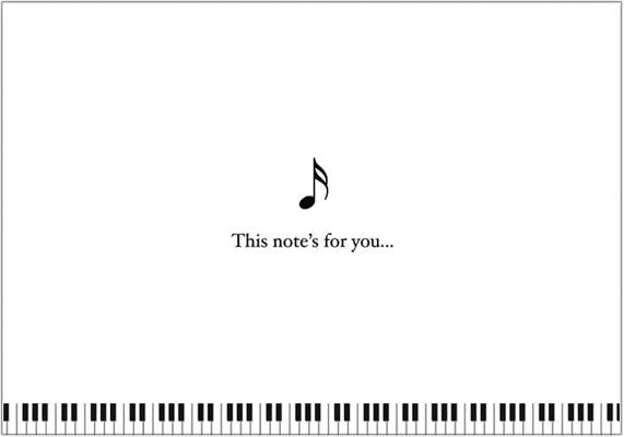 Note Card Music by Peter Pauper Press, Inc