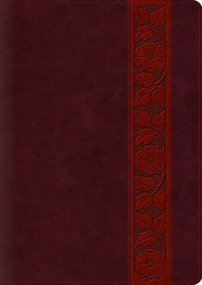 ESV Study Bible, Large Print (Trutone, Mahogany, Trellis Design, Indexed) by