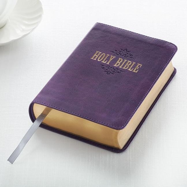 KJV Compact Large Print Lux-Leather Purple by