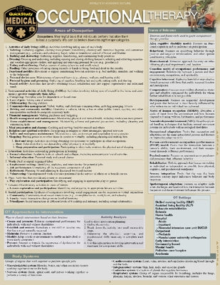 Occupational Therapy: A Quickstudy Laminated Reference Guide by Breithart, Devon