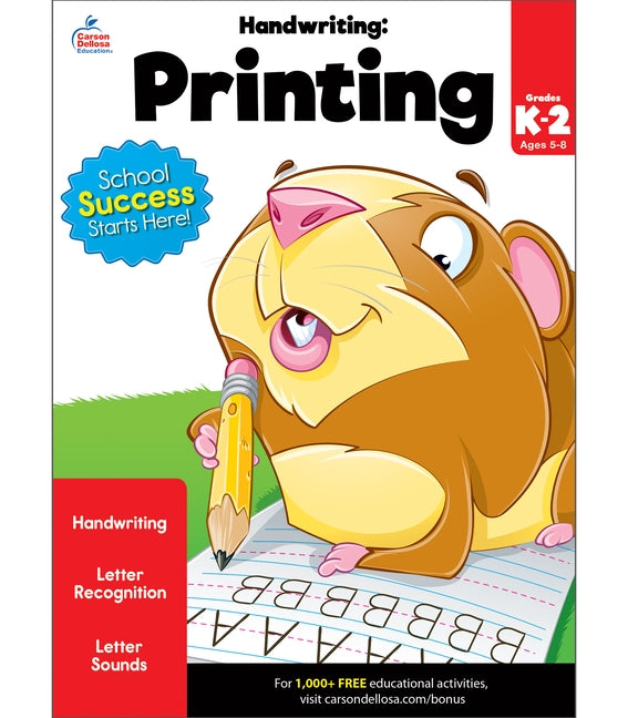 Handwriting: Printing Workbook by Brighter Child