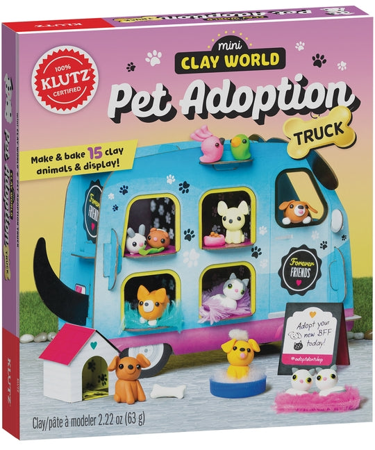 Mini Clay World Pet Adoption Truck: Make & Bake 15 Clay Animals & Display! by Klutz