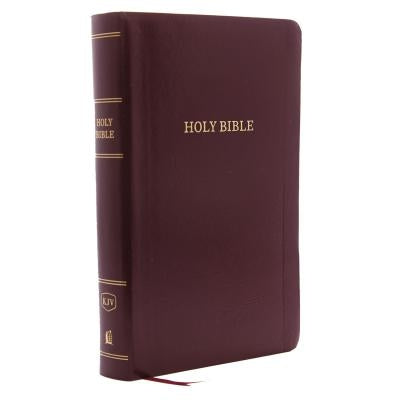 KJV, Reference Bible, Personal Size Giant Print, Leather-Look, Burgundy, Red Letter Edition by Thomas Nelson
