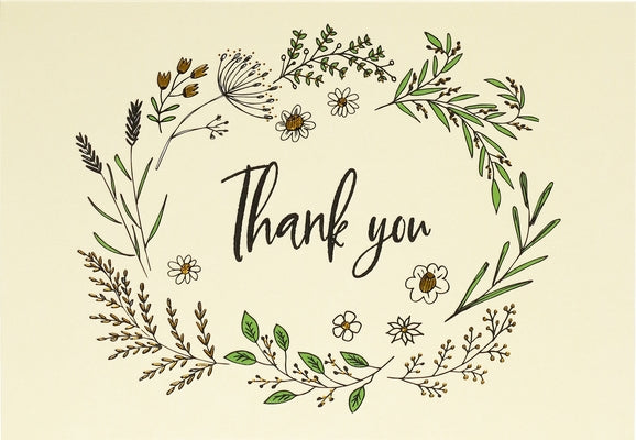 Native Botanicals Thank You Notes (Stationery, Note Cards, Boxed Cards) by Peter Pauper Press Inc