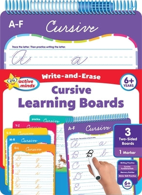 Active Minds Cursive Write-And-Erase Learning Boards by Sequoia Children's Publishing