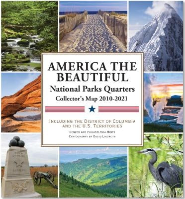 National Parks Quarters Map by Peter Pauper Press, Inc