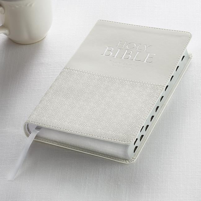 KJV Standard Size Thumb Index Edition: White by