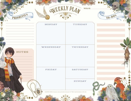Harry Potter: Floral Fantasy Weekly Planner Notepad by Insights