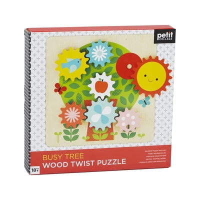 Busy Tree Wooden Twist Puzzle by Petit Collage
