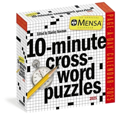 Mensa(r) 10-Minute Crossword Puzzles Page-A-Day(r) Calendar 2025 by Newman, Stanley