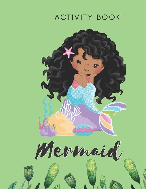Mermaid Activity Book: Tracing Puzzles - 30 Pages - Paperback - Made In USA - Size 8.5 x 11 for Girls 4-6 by Publishing, The Sirena Aqua