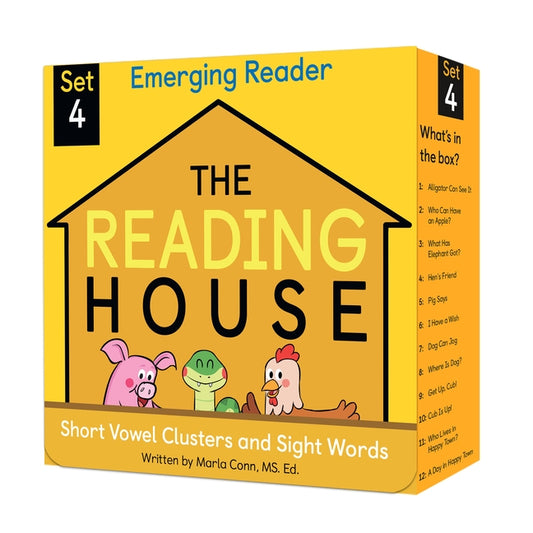 The Reading House Set 4: Short Vowel Clusters and Sight Words by Conn, Marla