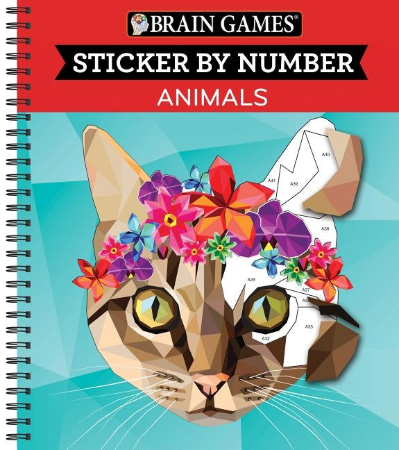Brain Games Sticker by Number Animals by Publications International, Ltd