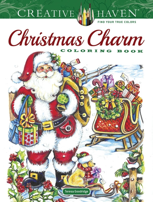 Creative Haven Christmas Charm Coloring Book by Goodridge, Teresa