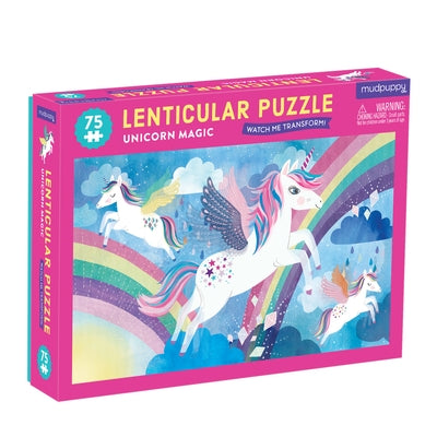 Unicorn Magic 75 Piece Lenticular Puzzle by Mudpuppy