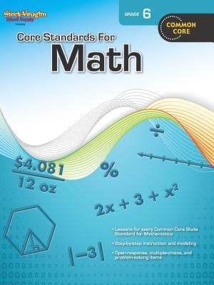 Core Standards for Math Reproducible Grade 6 by Houghton Mifflin Harcourt