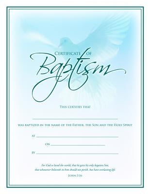 Baptism Certificate (Pk of 6) - Coated, Full Color by Warner Press