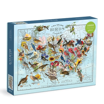 Wendy Gold State Birds 1000 Piece Puzzle by Galison Mudpuppy