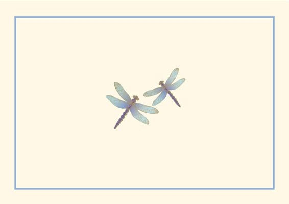Note Card Blue Dragonflies by Peter Pauper Press, Inc