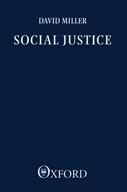 Social Justice by Miller, David