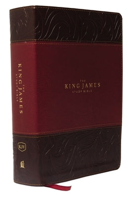 The King James Study Bible, Imitation Leather, Burgundy, Full-Color Edition by Thomas Nelson