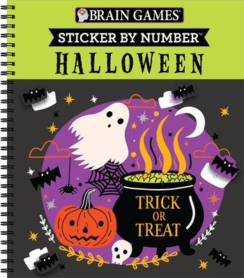 Brain Games - Sticker by Number: Halloween (Trick or Treat Cover): Volume 2 by Publications International Ltd