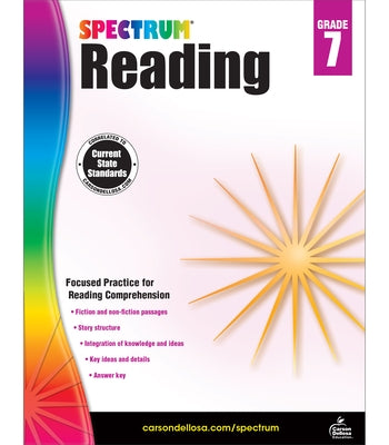 Spectrum Reading G.7 Workbook, Grade 7 by Spectrum