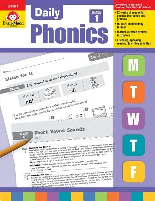 Daily Phonics, Grade 1 by Educational Publishers, Evan-Moor