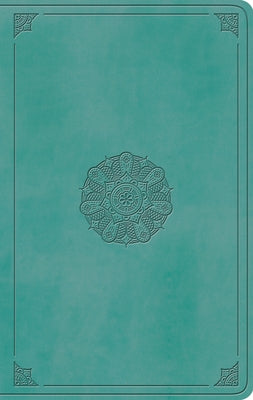 ESV Large Print Value Thinline Bible (Trutone, Turquoise, Emblem Design) by 