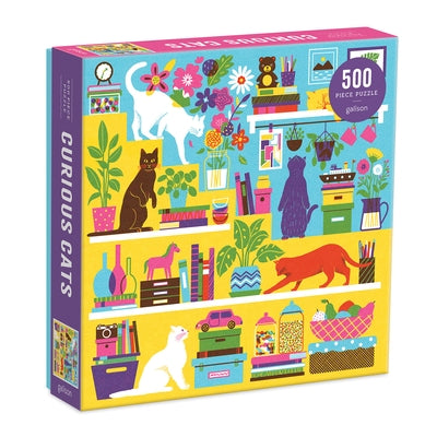 Curious Cats 500 Piece Puzzle by Kim, Boyoun