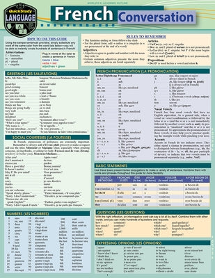 French Conversation: A Quickstudy Language Reference Guide by Arnet, Liliane