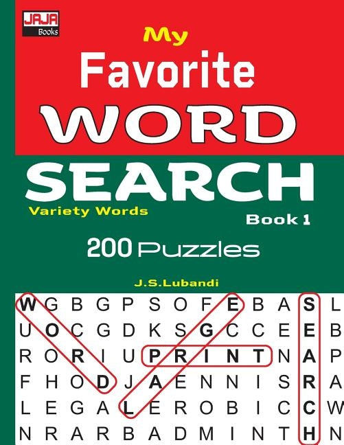 My Favorite Word Search Book 1 by Lubandi, J. S.