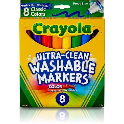 Washable Markers, Broad Point, by Crayola