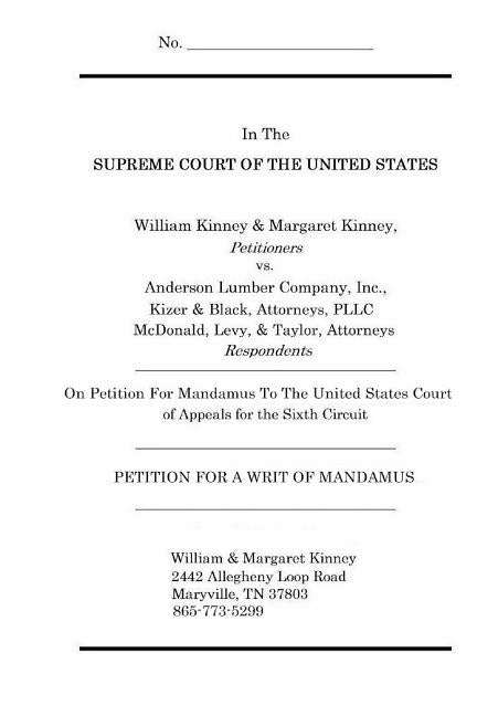 Petition for a Writ of Mandamus by Kinney, William