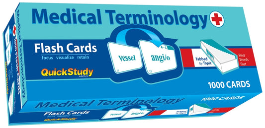 Medical Terminology Flash Cards (1000 Cards): A Quickstudy Reference Tool by Linton, Corinne