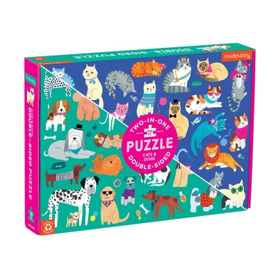 Cats & Dogs 100 Piece Double-Sided Puzzle by Jones, Rebecca