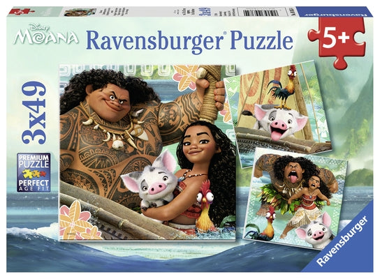 Moana Born to Voyage (3 X 49 Puzzle) by Ravensburger