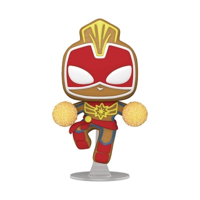 Pop Marvel Holiday Gingerbread Captain Marvel Vinyl Figure by Funko