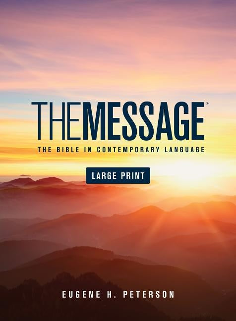 Message Bible-MS-Large Print Numbered by Peterson, Eugene H.