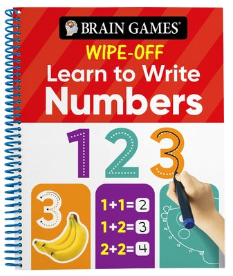 Brain Games Wipe-Off Learn to Write: Numbers (Kids Ages 3 to 6) by Publications International Ltd