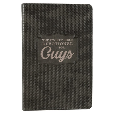 Pocket Bible Devotional for Guys Faux Leather by Christianart Gifts