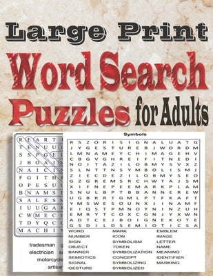 Large Print Word Search Puzzles for Adults: Word search book with a massive 100 themed puzzles to enjoy by King, Zoubir