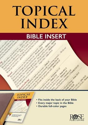 Book: Topical Bible Index Insert by Rose Publishing