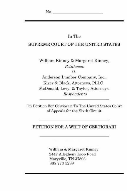 Petition for a Writ of Certiorari by Kinney, William