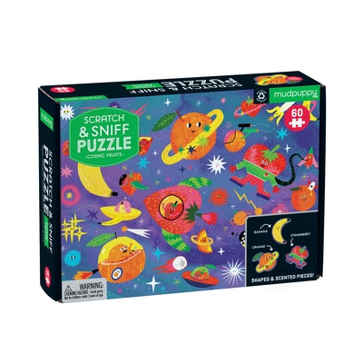 Cosmic Fruits Scratch and Sniff Puzzle by Mudpuppy