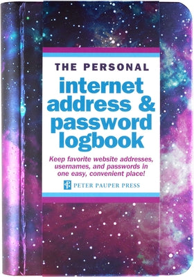 Galaxy Internet Address & Password Logbook by Peter Pauper Press, Inc