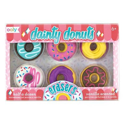 Dainty Donuts Scented Erasers - Set of 6 by Ooly